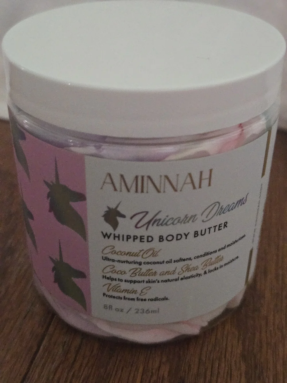 AMINNAH Unicorn Dreams Whipped Body Butter - Pink
